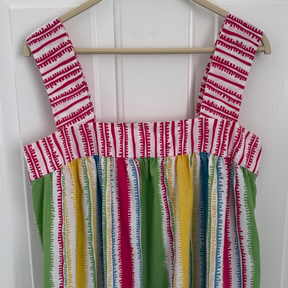 Vintage Oscar de la Renta for Swirl Multicolor Sundress - Loungewear Made in USA - Picture 5 of 10